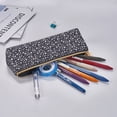 thumbnail image 5 of Xecao Daisies Flowers Print Leather Pencil Case -Stationery Bag Pen Holder for Work & Office, 5 of 5