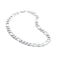 thumbnail image 2 of Cuban Link Necklace for Men, 12MM Electroplated Silver Chain with 3:1 Side Profile Versatile Design, Adjustable Length Options for Daily Wear, 1 Necklace 29.5 Inch, 2 of 7
