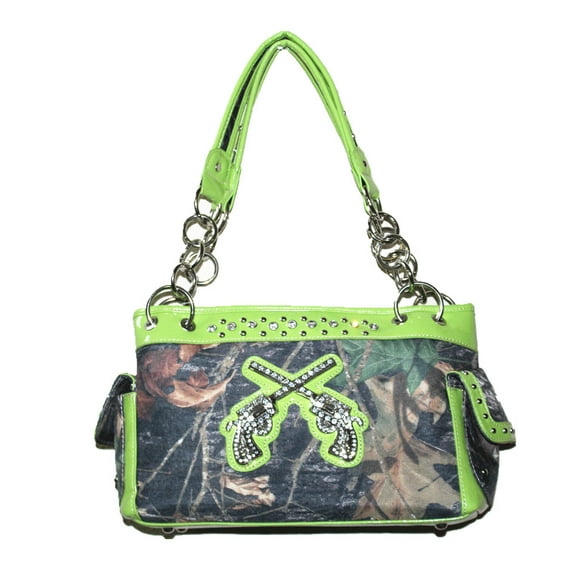 HOT SALE Western Rhinestone Camouflage Handbag With Cross/Buckle/Pistol/Multi Collections