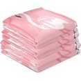 thumbnail image 4 of GZHJMY Cute Flamingos Kitchen Dish Towels Set of 1,Dishcloths,Absorbent Soft Towels Hand Towels, Tea Towels,18" x 28", 4 of 7