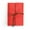 Red, variant on 5 Inches Vintage PU Leather Cover Notepad, Loose Leaf Blank Notebook Journal Diary Sketchbook, Notebook Men Women Gift for Him Her