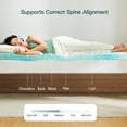 Memory Foam Mattress Topper, Twin XL Size Bed Topper 3 Inch Cool Gel