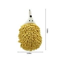 thumbnail image 3 of Chenille Hand Towels with Loop,Cute Hedgehog Microfiber Hand Towels,Absorbent Small Hanging Chenille Hand Towel for Drying Hand Bath Kitchen Washstand,Hanging Hand Towel with Button Loop(2pc), 3 of 8