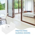 thumbnail image 3 of BESTYASH 4Pcs White Silicone Shower Door Blocks with Easy Installation for Sliding Glass Doors, 3 of 8