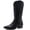 23YY13 Black, variant on GLOBALWIN Pink Cowboy Boots For Women Western Boots Embroidered Mid-Calf Knee High Cowgirl Boots Size 8.5M