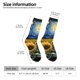 thumbnail image 2 of Balery Starry Sky Sunflower Calcetas Largas con Estampado para Hombre y Mujer – Suaves y Transpirables, Talla Única (US 5-11), 2 of 6