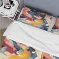 thumbnail image 4 of Designart "Expressive Artistic Splendor" Yellow Camouflage Bedding Covert Set - Modern & Contemporary Bed Set With 2 Shams, 4 of 5