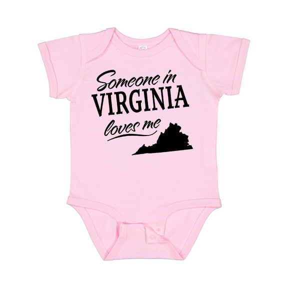 Inktastic Someone in Virginia Loves Me Boys or Girls Baby Bodysuit