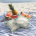 thumbnail image 5 of Summer Starfish Coral Outdoor Pillow Covers Pack of 2 Watercolor Seaweed Ocean Retro Waterproof Throw Pillow Covers Decorative Cushion Cases for Patio Garden Tent Balcony Couch 18x18 inch, 5 of 9