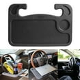 thumbnail image 1 of NANDIYNZHI Big Deals Car Small Table Car Steering Wheel Dining Table Car Multifunctional Dinner Plate Writing Office Computer Notebook Holder Black, 1 of 9