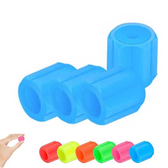 Luminous Car Tire Valve Caps, Tyre Valve Stem Fluorescent Night Glowing Car Decor, Car Accessories for Truck, SUV, Motorcycles, Bike
