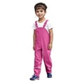thumbnail image 3 of TOOYOU Boys Girls Romper Toddler Water Proof Rain Pants Dungarees Windbreak Cute Suspender Trousers Pants For Boys And Girls Children Fashion Rain Wear Hot Pink Size 4-5 Years, 3 of 8