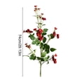 thumbnail image 3 of Tallos de flores artificiales para decoración de bodas en el hogar | Rama de flores artificiales con follaje verde | Plantas artificiales de plástico para arreglos en jarrones, 3 of 6