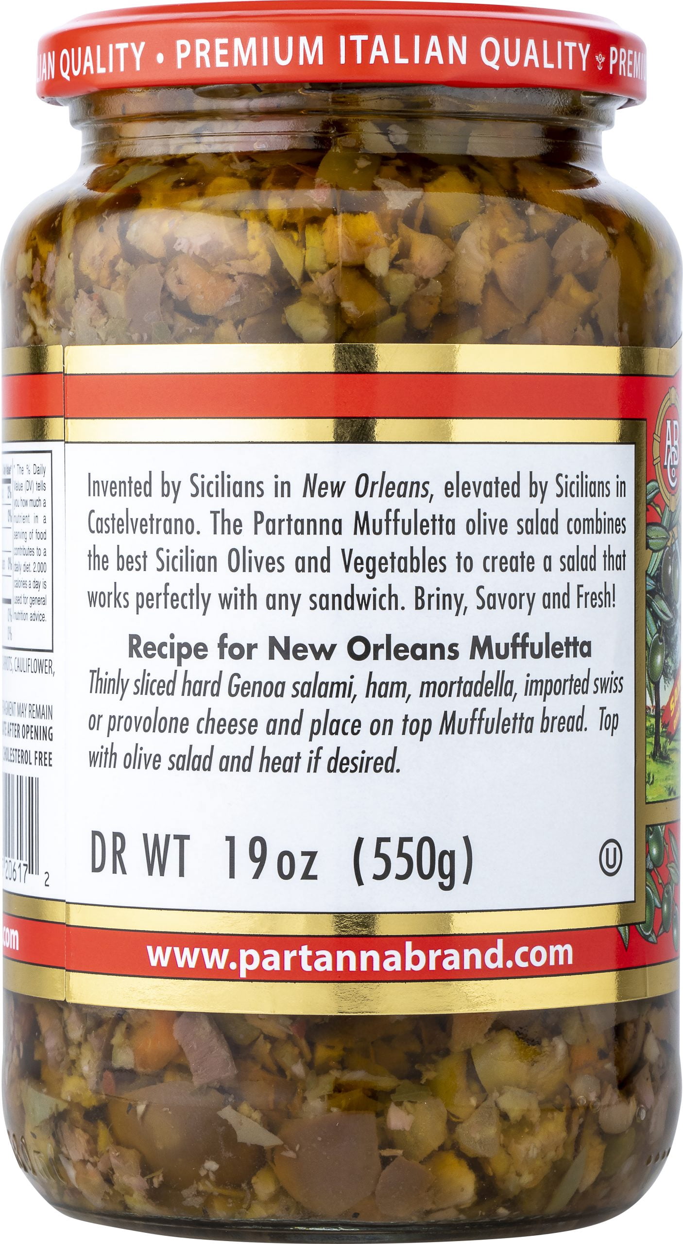 (Pack Of 6) Partanna Mediterranean Olive Salad 19 Oz