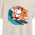 thumbnail image 3 of Peanuts - Snoopy Woodstock Surf - Juniors Ideal  T-Shirt, 3 of 6