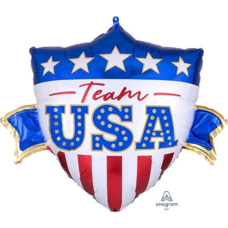 26" TEAM USA BALLOON  Large Shape Foil Mylar Balloon  Party Supplies Decorations Foil Mylar Balloon