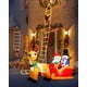 thumbnail image 2 of Luces LED de Navidad, 10 Pies/3M Con Papá Noel, IP44 Decoración Para Interiores y Exteriores, Ventanas, Jardín, Pared (Blanco Cálido), 2 of 7