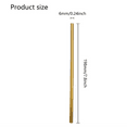 thumbnail image 2 of 100 Pack Kraft Paper Straws co-Friendly Drinking Bulk for Party Supplies, Birthday, Mixed Drinks, Weddings, Restaurant, Food Service, 2 of 6