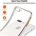 thumbnail image 5 of Clear Phone Case for iPhone 7 Plus Case iPhone 8 Plus Case, Transparent Soft TPU Plating Bumper Anti-Scratch Shockproof Protective Case Cover - Elegant White, 5 of 15