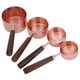 thumbnail image 2 of Cuchara medidora, 4 piezas/juego de oro rosa, cuchara medidora de acero inoxidable, taza medidora de acero inoxidable, diseño elevado Jadeshay A, 2 of 8