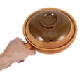 thumbnail image 2 of Pot en Argile Traditionnel Pot de Cuisson en Argile Chinoise avec Couvercle Poignée Unique Riz Bouillie Ragoûts Pot pour Cuisson sur la Cuisinière Casserole Traditionnelle, 2 of 8