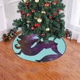 thumbnail image 2 of FMSHPON Limpet Shell Starry Mermaid Xmas Christmas Tree Skirt Stand Mat for Holiday Party Decoration Indoor Outdoor 48 inches, 2 of 3