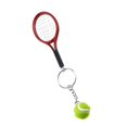 thumbnail image 4 of COM1950s Mini Tennis Racket Keychain, Sports Equipment Gift for Adults, Durable Alloy and Plastic Design with Simulated Tennis Ball, Portable Key Ring for Bags and Everyday Use, 4 of 4