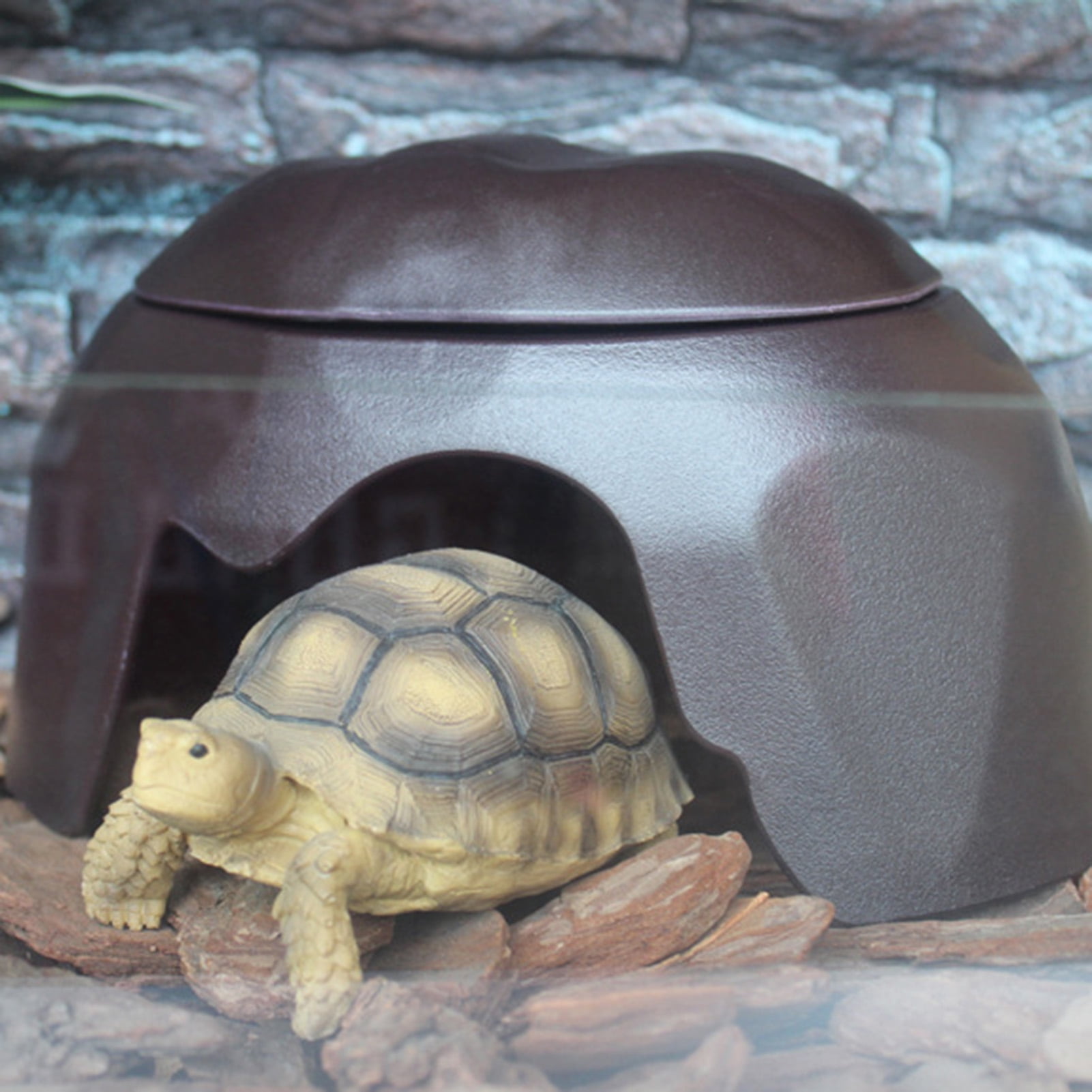 shenmeida 1 Set Reptile Hides Humidification Cave, A Damp Hideout, Suitable for Bearded Dragons Lizards Leopard Gecko Spiders Turtles and Snakes