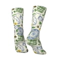 thumbnail image 3 of Goofa Vintage Utensils Printed Men's Crew Socks, Soft Durable Breathable Moisture-Wicking with Odor Control Cotton socks, 3 of 9