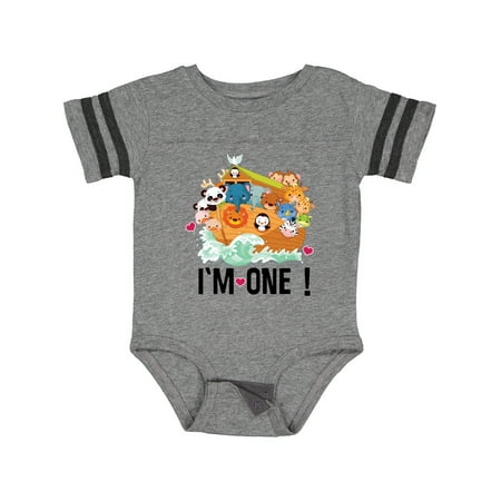 

Inktastic 1st Birthday Animal Baby Ark Gift Gift Baby Boy or Baby Girl Bodysuit