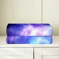 thumbnail image 3 of Purple Galaxy Throw Blanket for Kids Teens Girls Boys,Glitter Starry Sky Fleece Blanket All Season,Out Space Universe Star Flannel Blanket Baby 30x40 Bedroom Decor,Nebula Art Bed Blanket Lightweight, 3 of 7