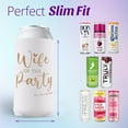 Wife of the Party Bachelorette Party Skinny Can Sleeves 11 Pack
