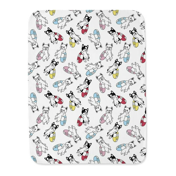 Dog With Swimming Pool Ring Blanket  -Image by Shutterstock,