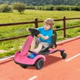thumbnail image 2 of Costway Kart à Dérive Électrique 6 V pour Enfants avec Rotation à 360° Rose, 2 of 10