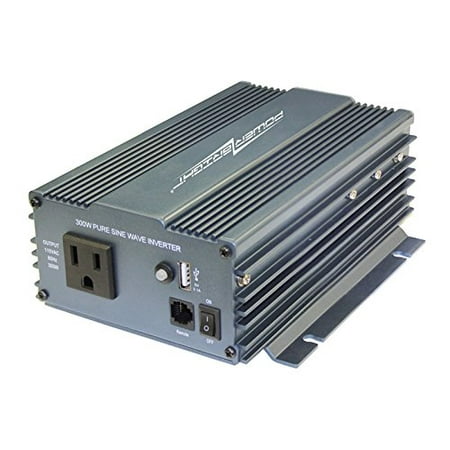 Power Bright APS300U-12 Pure Sine Power Inverter 300 Watt continuous / 500 watt Peak 12 Volt DC To 120 Volt AC w/ USB Charging Port