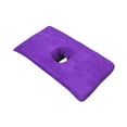 thumbnail image 4 of Toalla de mesa de para salón de belleza Toalla de salón de belleza Cómoda toalla de almohada facial reutilizable profesional con agujero Sábana morado oscuro, 4 of 8