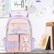 thumbnail image 4 of Fiudx Mochila Escolar de Conejito, Soporte Ergonómico para La Columna, Diseño Ligero y Duradero, Gran Capacidad de Almacenamiento, Temática Divertida y Colorida, Ideal para Niños de 1.º a 6.º Grado,, 4 of 5