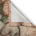 thumbnail image 2 of Ambesonne Floral Eucalyptus Kitchen Curtains, Flowers and Bike, 55"x39", Peach Peacock Green, 2 of 3