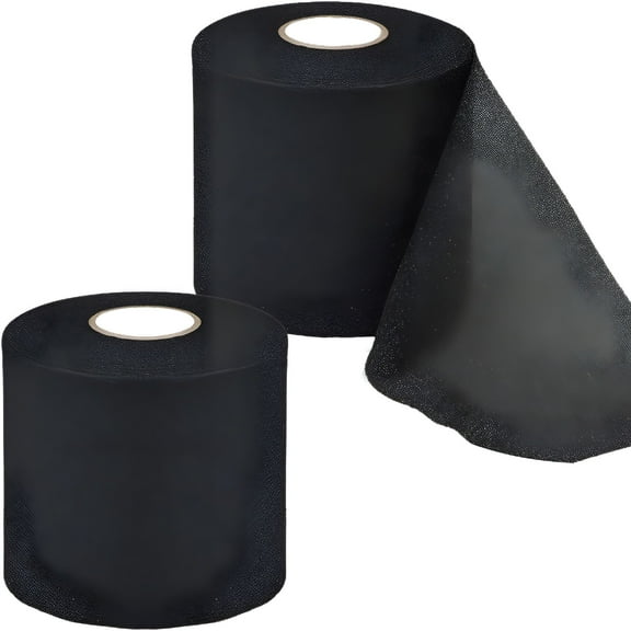 TELOLY Athletic Pre Wrap Tape, Foam bands Tape Sports Prewrap, Underwrap for Ankles Wrists Hands Knees (Black, 2 Rolls)