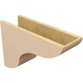 thumbnail image 5 of 7"W x 21"D x 14"H Classic Carmel Rough Cedar Woodgrain TimberThane Corbel, Primed Tan, 5 of 6