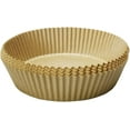 thumbnail image 1 of Papier Parchemin Jetable Antiadhésif pour Friteuse à Air Chaud 50 Pcs, Papier Parchemin Rond Résistant à l'Huile et à l'Eau pour Friteuse à Air, Micro-Ondes et Four (Marron), 1 of 7