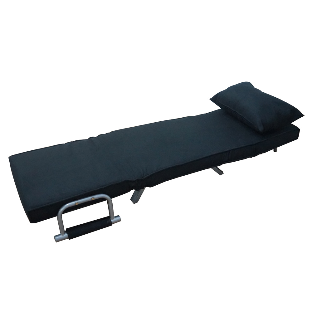 Portable Folding Sofa Chair Chaise Lounge Single Sleeper Bed