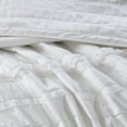 thumbnail image 2 of Izzovium 4-Piece Reversible Ruffle Quilt Set Full/Queen, White Microfiber with Embroidered Pillow for Bedroom Decor, 2 of 14