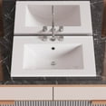 thumbnail image 2 of Renovators Supply Bathroom Drop-in Sink Square Self-Rimming Centerset Faucet Holes Grade A Vitreous China w/Overflow, 2 of 8