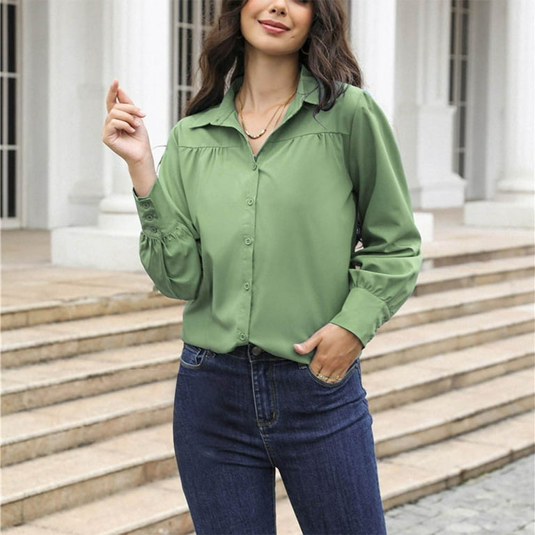 slim fit dress slacks Denver Women Shirt Green/Black