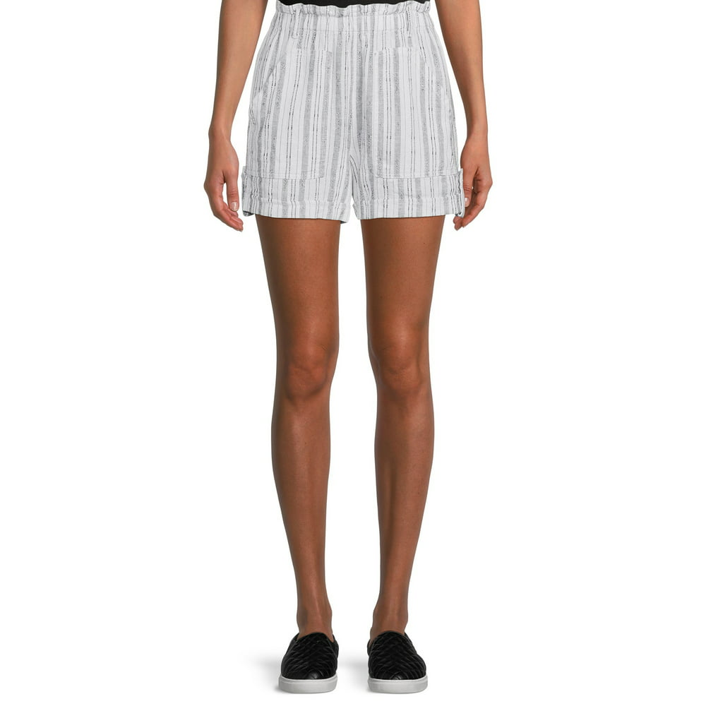 Time and Tru - Time and Tru Women’s Linen Shorts - Walmart.com ...