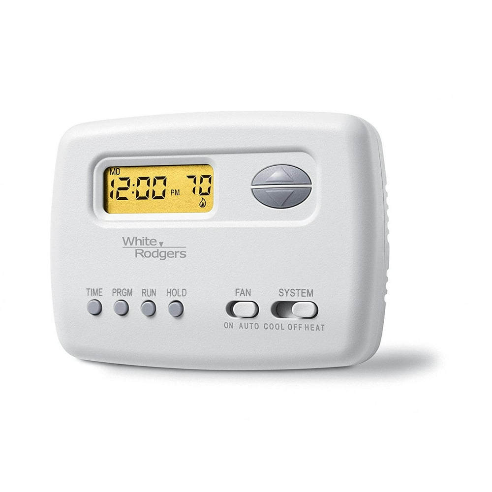 Emerson 1F78151 SingleStage Programmable Digital Thermostat, 52 Day