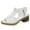 White, variant on Fukaraa Orthotic Wedge Sandals Women Peep Toe Heel Zipper