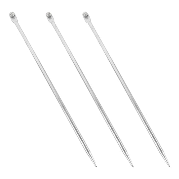 LOLIPPYY Set of 3 Galvanized Electrical Grounding Rods for Installation, Outdoor Use