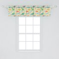thumbnail image 2 of Ambesonne Dino Window Valance, Mammal Animals Volcano, 54" X 12", Ecru and Multicolor, 2 of 3